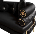ZETA SOFA & LOVESEAT BLACK - ZETA SOFA & LOVESEAT BLACK