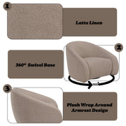 Zoey Accent Chair w/Swivel - AC03814