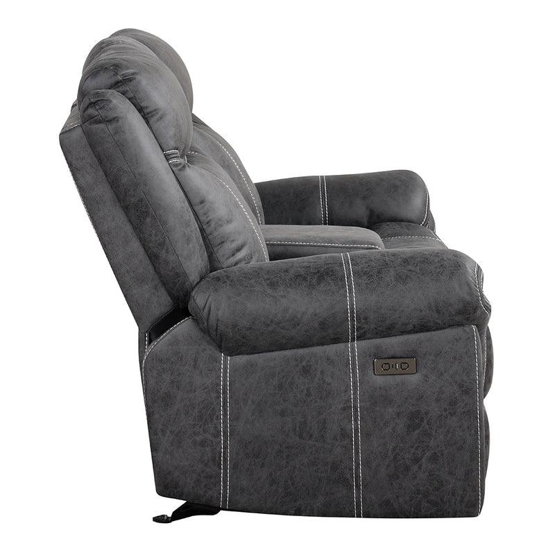 Zubaida Power Glider Motion Loveseat w/USB - LV04671