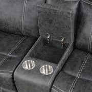 Zubaida Power Glider Motion Loveseat w/USB - LV04671