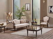 Zumrut Lux Chair Beige in Beige - 101-ZUM-AQUA3568-B