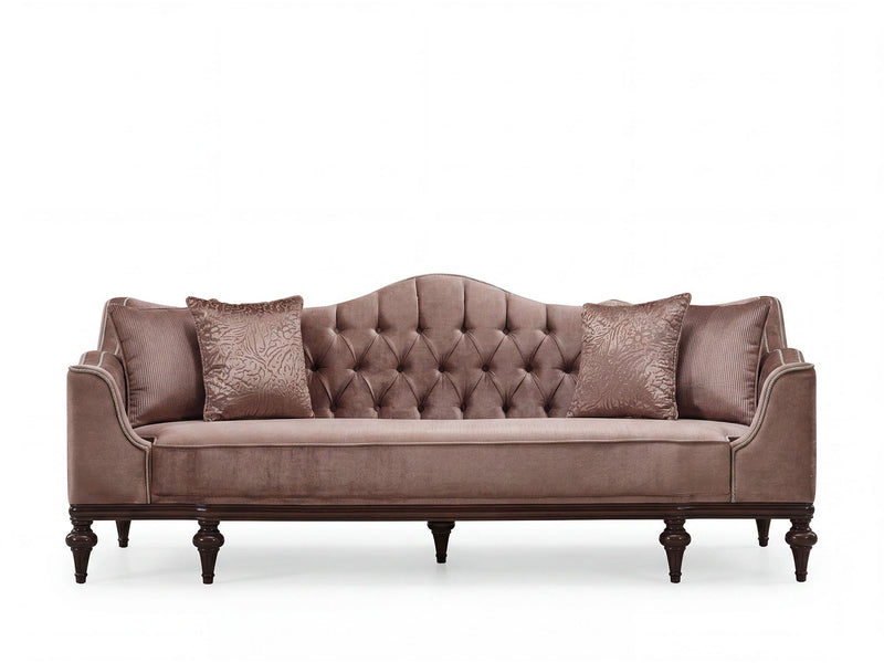 Zumrut Stationary Sofa Light Brown in Light Brown - 101-ZUM-AQUA3720-3L