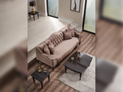 Zumrut Stationary Sofa Light Brown in Light Brown - 101-ZUM-AQUA3720-3L