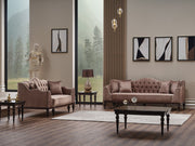 Zumrut Stationary Sofa Light Brown in Light Brown - 101-ZUM-AQUA3720-3L