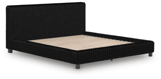 Zuraleus Black California King Upholstered Bed - PCB3380B14