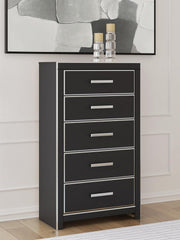 Zuraleus Black Chest of Drawers - PCB3380-46