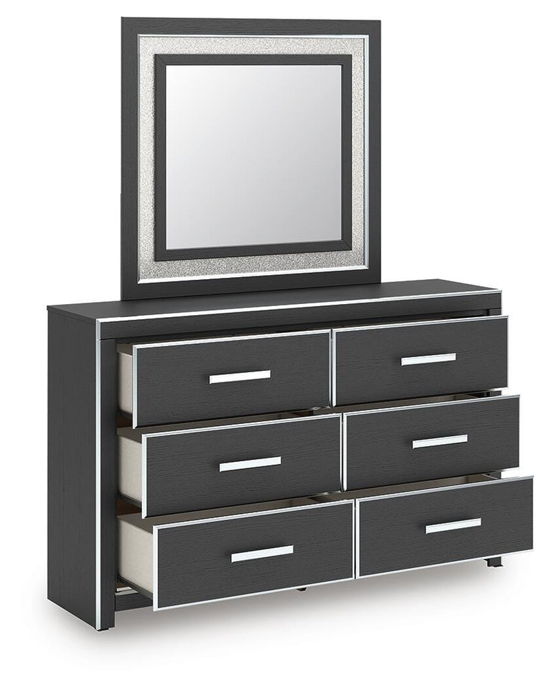 Zuraleus Black Dresser and Mirror - PCB3380B1