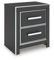 Zuraleus Black King Panel Bed, Dresser, Mirror and Nightstand - PCB3380B18