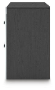 Zuraleus Black King Panel Bed, Dresser, Mirror and Nightstand - PCB3380B18