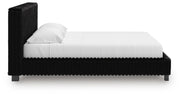 Zuraleus Black King Upholstered Bed, Dresser and Nightstand - PCB3380B17