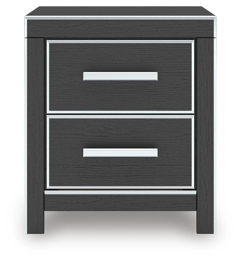 Zuraleus Black King Upholstered Bed, Dresser and Nightstand - PCB3380B17