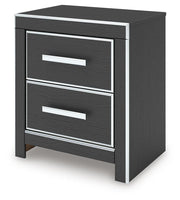 Zuraleus Black King Upholstered Bed, Dresser and Nightstand - PCB3380B17