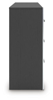 Zuraleus Black King Upholstered Bed, Dresser and Nightstand - PCB3380B17