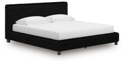 Zuraleus Black King Upholstered Bed - PCB3380B13