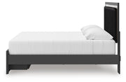 Zuraleus Black King Upholstered Panel Platform Storage Bed - PCB3380B11