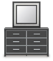 Zuraleus Black Queen Panel Bed, Dresser, Mirror and Nightstand - PCB3380B19