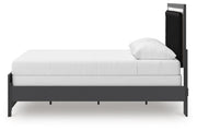 Zuraleus Black Queen Panel Bed, Dresser, Mirror and Nightstand - PCB3380B19