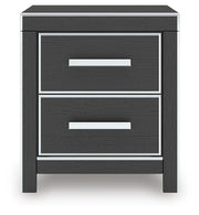 Zuraleus Black Queen Panel Bed, Dresser, Mirror and Nightstand - PCB3380B19