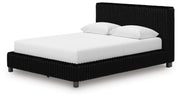 Zuraleus Black Queen Upholstered Bed - PCB3380B8