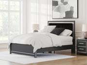 Zuraleus Black Queen Upholstered Panel Bed - PCB3380B6