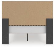 Zuraleus Black Queen Upholstered Panel Platform Storage Bed - PCB3380B4