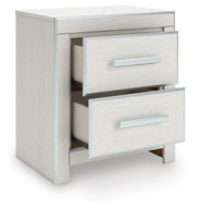 Zuraleus California King Upholstered Bed, Chest and  Nightstand in White - PKG022857