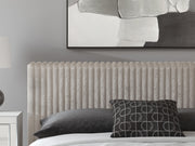 Zuraleus California King Upholstered Bed, Chest and  Nightstand in White - PKG022857