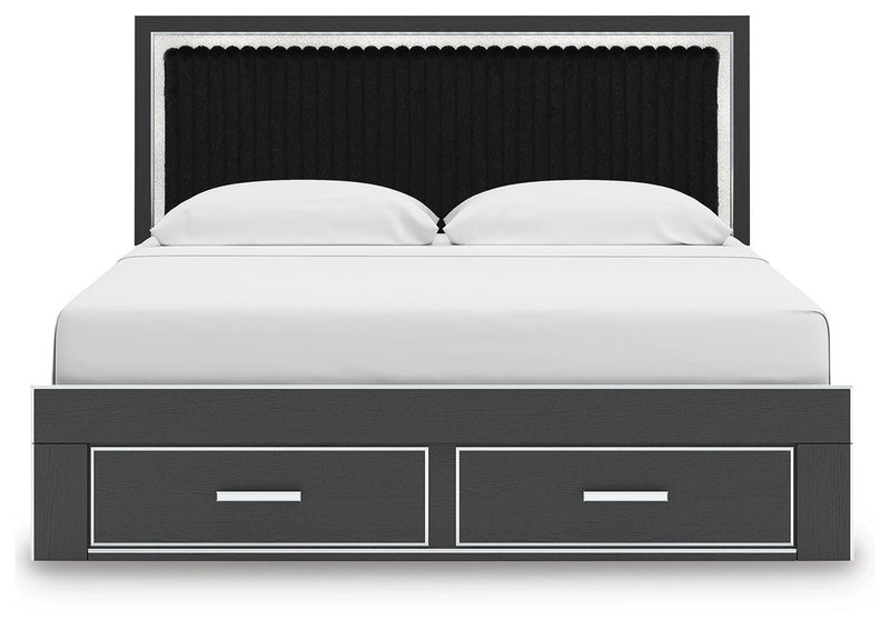 Zuraleus King Storage Bed, Dresser, Mirror, Chest and Nightstand - PCB3380B20