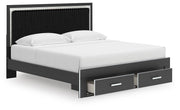 Zuraleus King Storage Bed, Dresser, Mirror, Chest and Nightstand - PCB3380B20