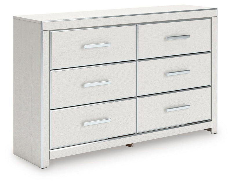 Zuraleus King Upholstered Bed and Dresser in White - PKG022853
