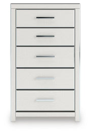 Zuraleus King Upholstered Bed, Chest and  Nightstand in White - PKG022849