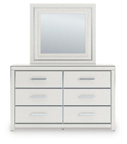 Zuraleus King Upholstered Bed, Dresser, Mirror, Chest and Nightstand in White - PKG022852