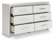 Zuraleus Queen Upholstered Bed, Dresser and Chest in White - PKG022840