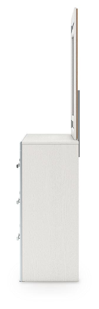 Zuraleus White Dresser and Mirror - PCB3381B1