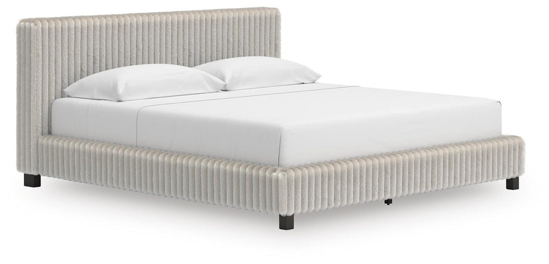 Zuraleus White King Upholstered Bed - PCB3381B13