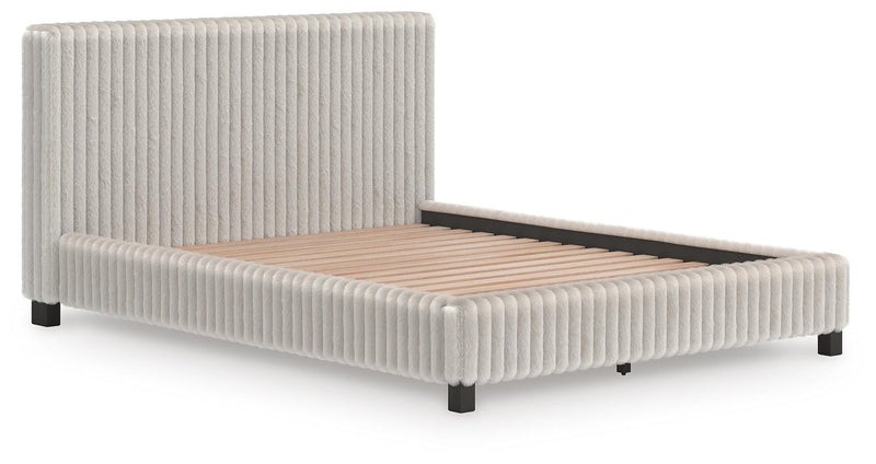 Zuraleus White Queen Upholstered Bed - PCB3381B11