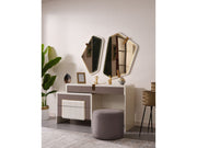 Zurich Bedroom (Bed With Headboard & Dresser With Mirror & Bench & Ottoman & 2 Nightstand & Wardrobe) - King - 120-ZUR-KB-SET-1