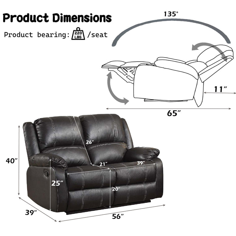 Zuriel Motion Loveseat - LV52286